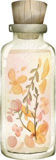 Essential oil watercolor illustration
