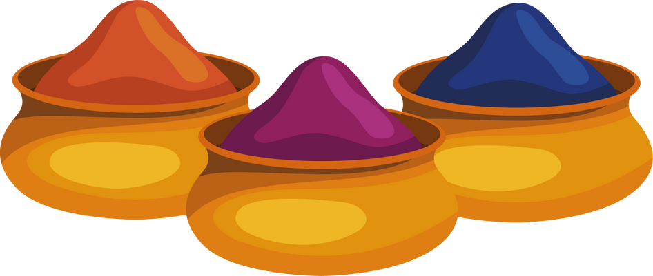 lohri festival powders paints
